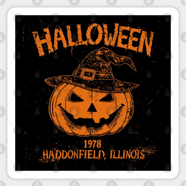 Halloween 1978 Holiday Spooky Pumpkin Haddonfield Sticker by JessArty